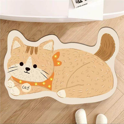 Funny 3D Dog Door Mat, Realistic Puppy Doormat, Cute Animal Rug for Entryway Bedroom & Bathroom