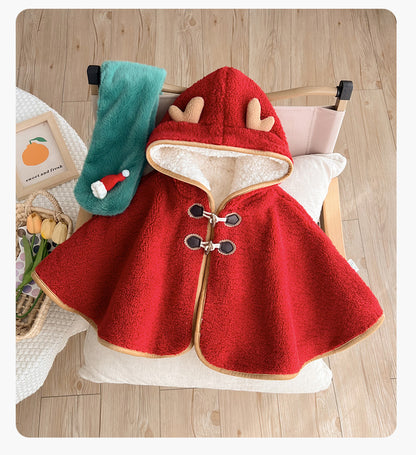 Cute Infant Christmas Cloak – Soft Baby Jumpsuit for Newborns & Toddlers