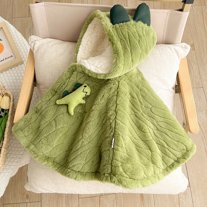 Cute Baby Rabbit Fleece Coat – Soft Hooded One-Piece Outfit for Newborns & Toddlers