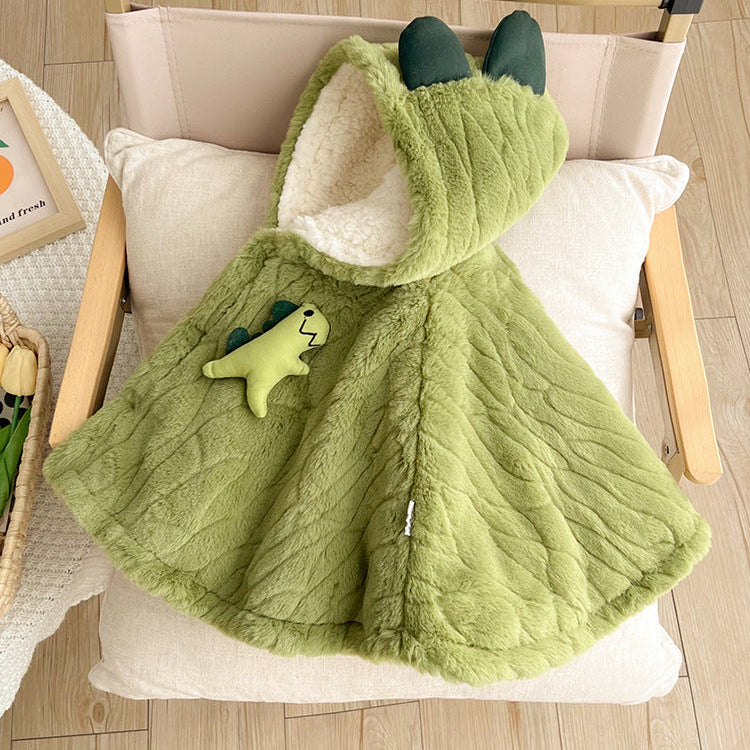 Baby Fleece Hooded Cloak – Cute Cozy One-Piece Romper