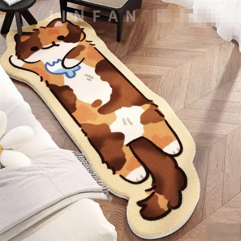 Cat Imitation Cashmere Carpet Bedroom Skin-Friendly Bedside Blanket Bay Window Mat Living Room Carpet