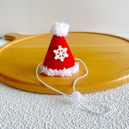 Pet Christmas Hats for Cats and Dogs, Headgear and Woolen Accessories