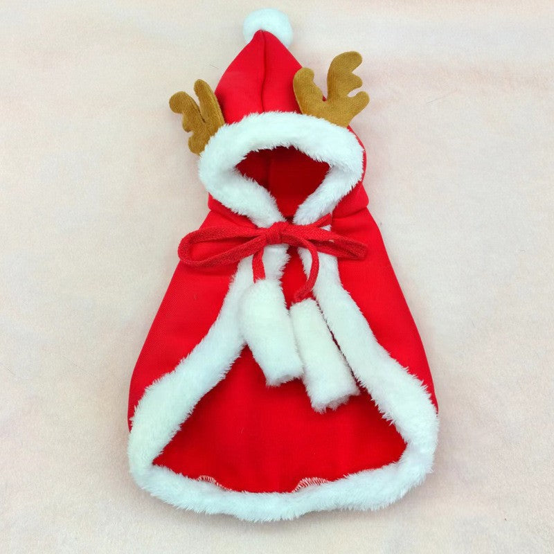 Christmas Costume Shawl Cape Pet Clothes Christmas Halloween Big Dog Christmas Costume Pet Clothing