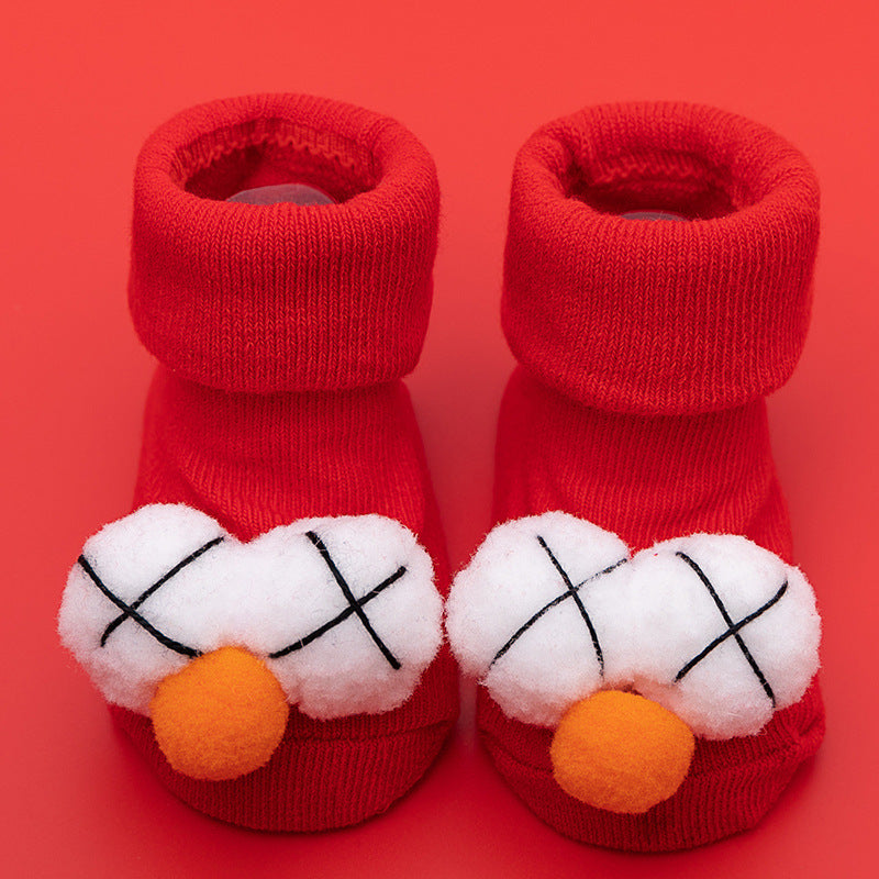 Newborn Baby Socks, Cute Christmas Baby Gift, Baby A-Grade Cotton Sock