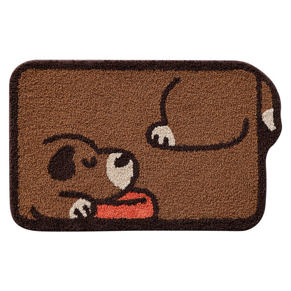 Imitation Cashmere Floor Mat for Home Bathroom Entrance, Soft Absorbent Foot Mat