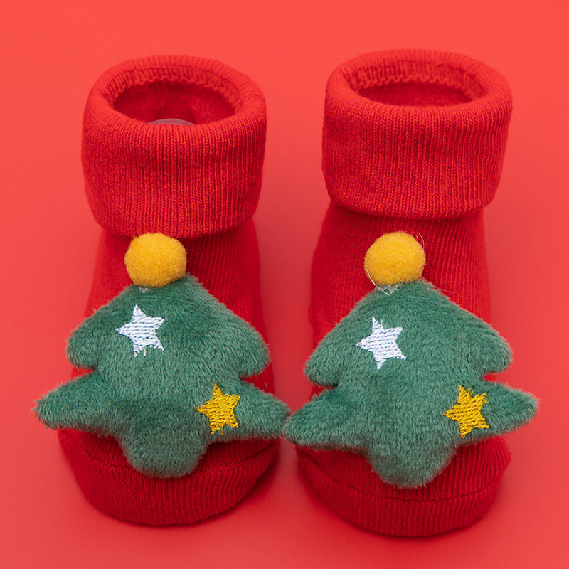 Newborn Baby Socks, Cute Christmas Baby Gift, Baby A-Grade Cotton Sock