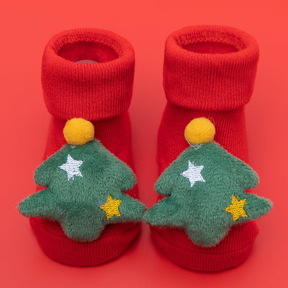Newborn Baby Socks, Cute Christmas Baby Gift, Baby A-Grade Cotton Sock