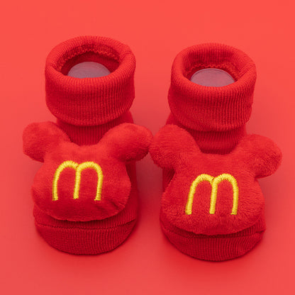 Newborn Baby Socks, Cute Christmas Baby Gift, Baby A-Grade Cotton Sock