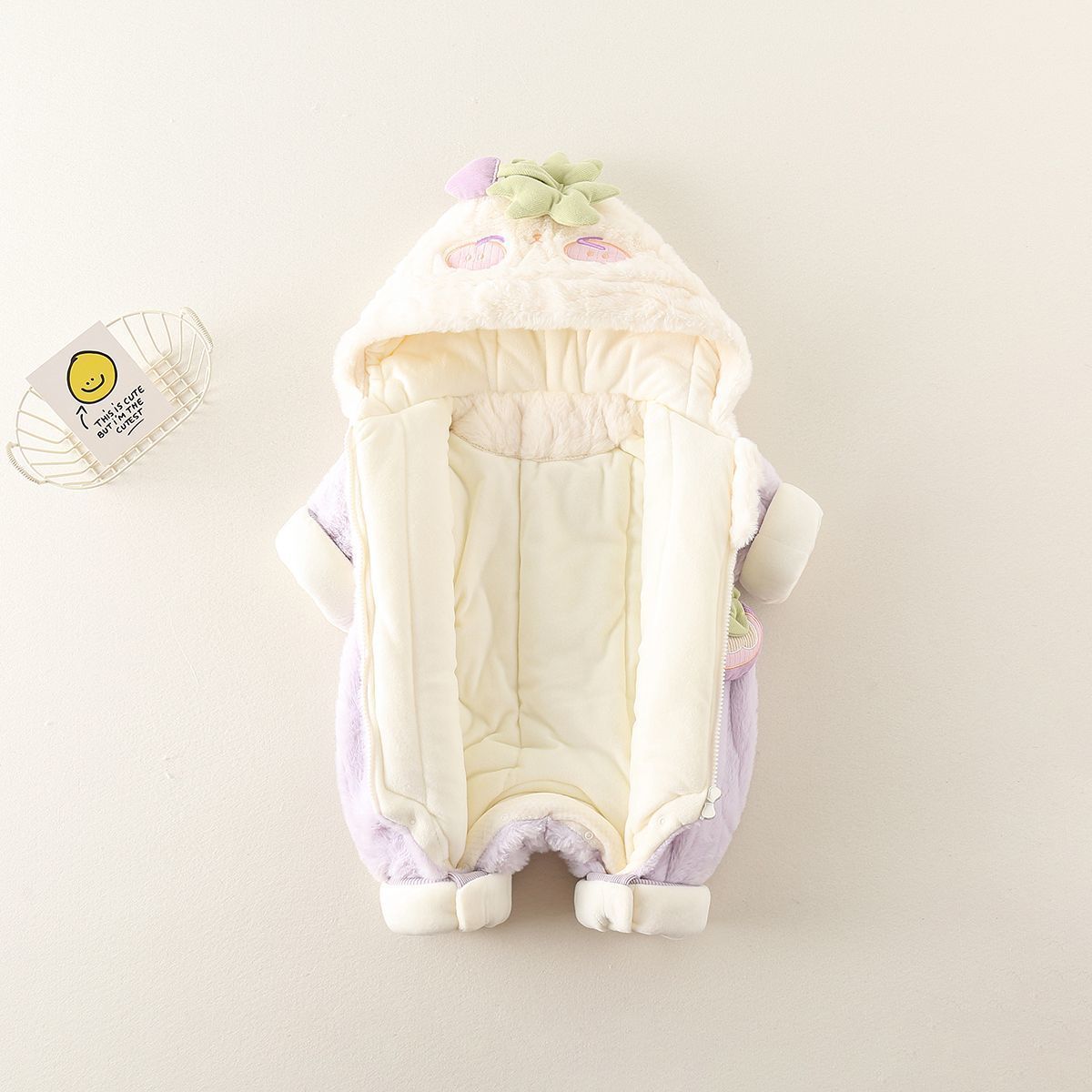 Cozy Animal Hooded Baby Romper – Soft Fleece Jumpsuit for Babies & Toddlers