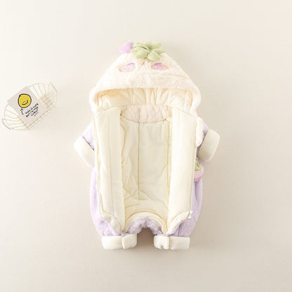 Cozy Animal Hooded Baby Romper – Soft Fleece Jumpsuit for Babies & Toddlers