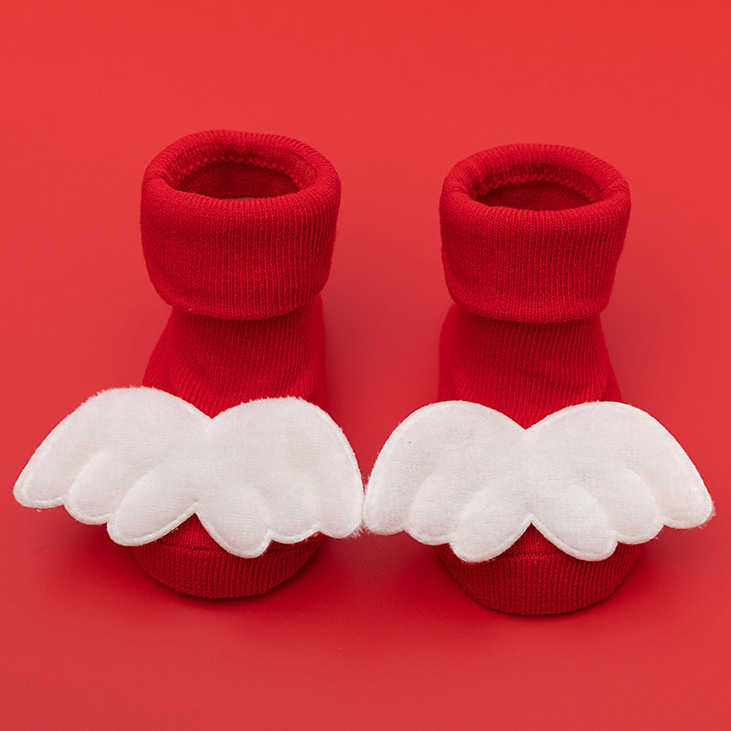 Newborn Baby Socks, Cute Christmas Baby Gift, Baby A-Grade Cotton Sock
