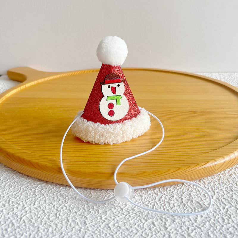 Pet Christmas Hats for Cats and Dogs, Headgear and Woolen Accessories