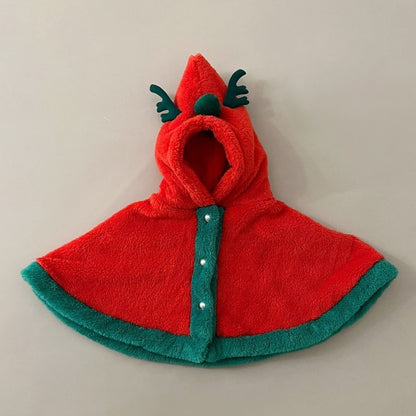 Baby Christmas Outfit for Autumn and Winter, Infant and Toddler One-Piece Fleece-Lined Thickened Romper for Warmth