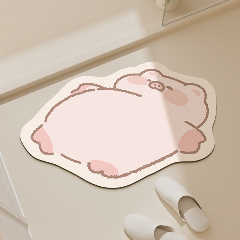 Cute 3D Animal Door Mat, Realistic Kitten Doormat, Funny Pet Rug for Bedroom Bathroom & Entryway
