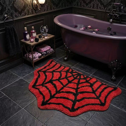 Halloween Alien-Shaped Faux Cashmere Floor Mat, Happy Halloween Funny Gift Home Decor