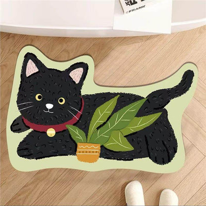 Funny 3D Dog Door Mat, Realistic Puppy Doormat, Cute Animal Rug for Entryway Bedroom & Bathroom
