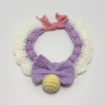 Cat Neck Scarf, Dog Bib, Christmas Knitted Pet Accessories, Collar, Yarn Bow Tie, Dog Drool Bib