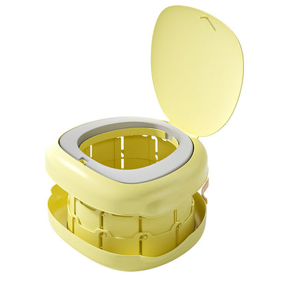 Portable Foldable Toddler Potty – Cute Duck Travel Potty with Soft Seat, Storage Bag & 20 Disposable Bags