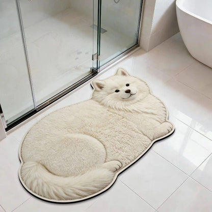 3D Dog Doormat, Funny Puppy Entrance Mat, Cute Animal Door Mat for Bedroom Bathroom & Home Decor
