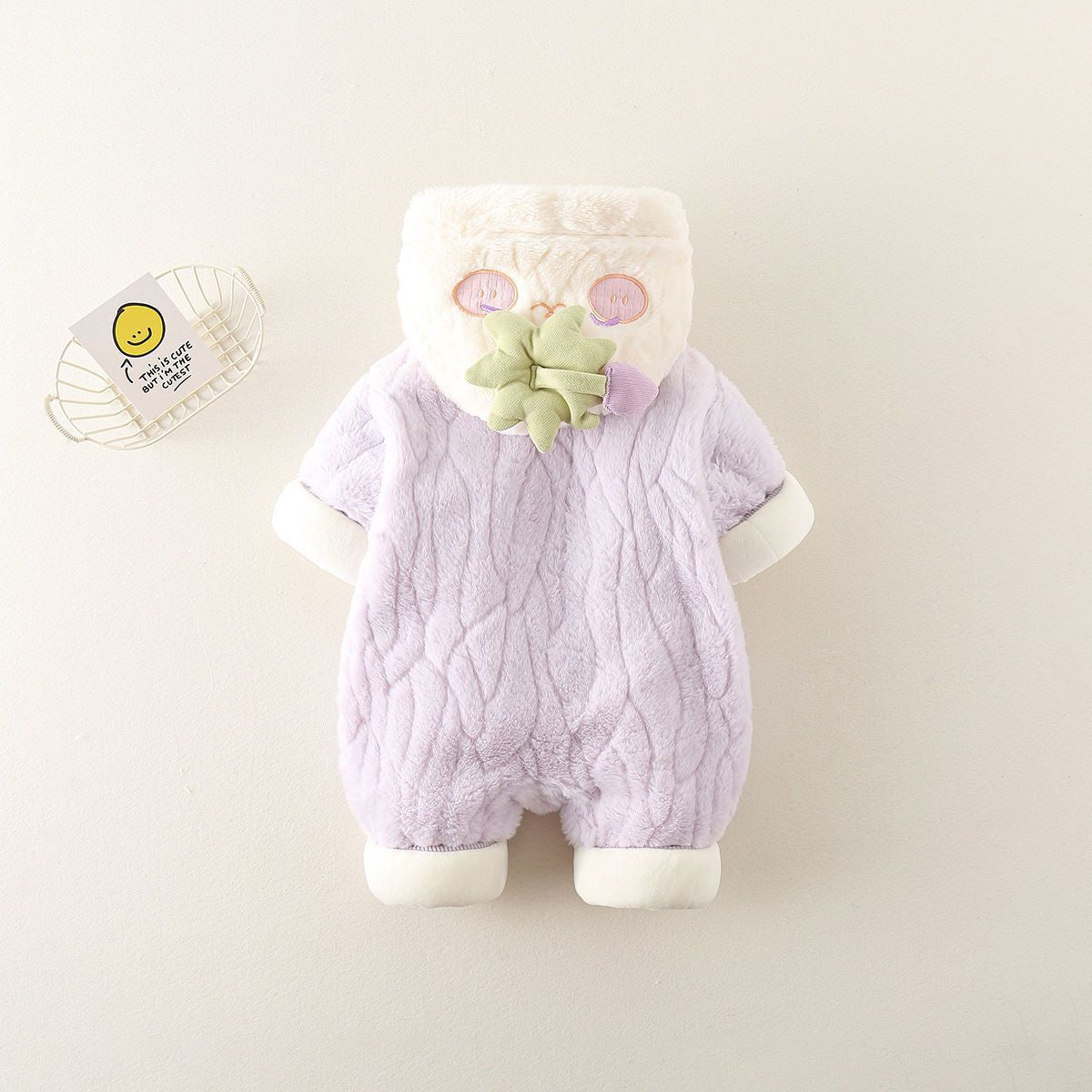 Cozy Animal Hooded Baby Romper – Soft Fleece Jumpsuit for Babies & Toddlers