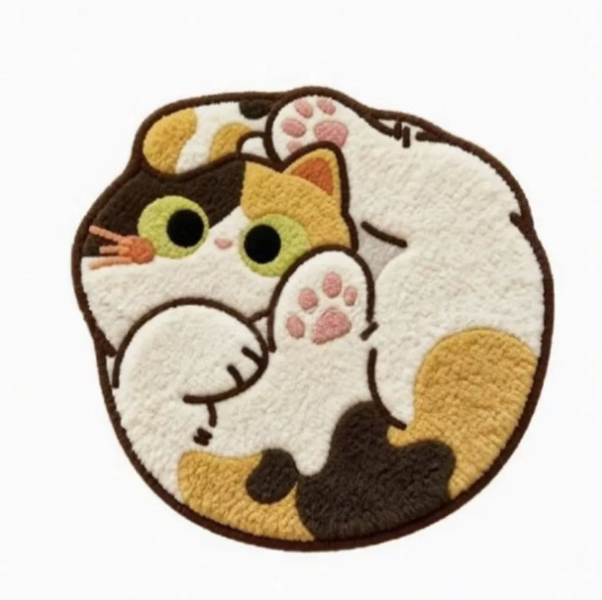 Funny Cat Doormat, 3D Kitten Printed Door Mat, Cute Animal Floor Rug for Entryway Bathroom & Bedroom