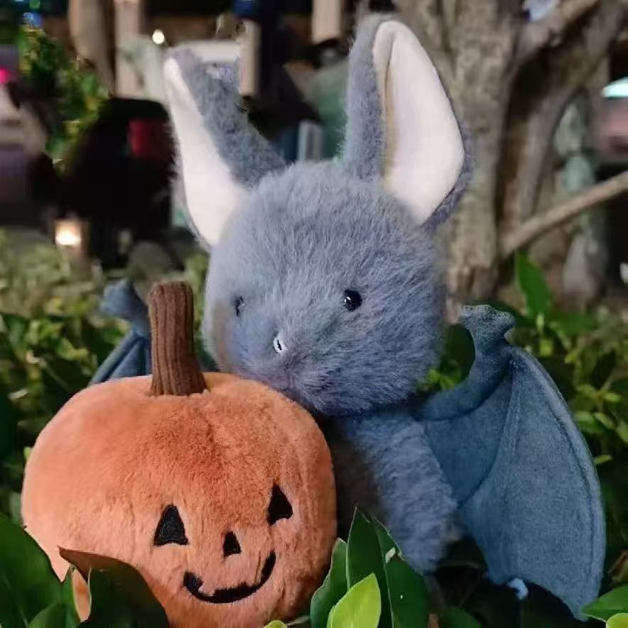 Bat-Themed Halloween Plush Toys Soft Spooky Stuffed Toy