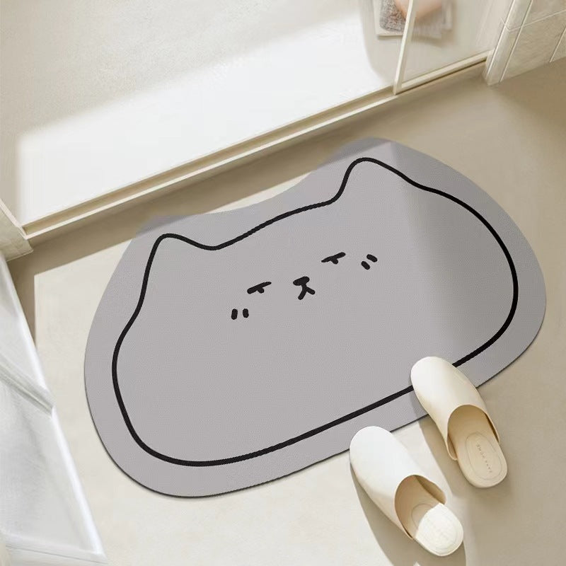 3D Animal Doormat, Cute Dog & Cat Door Mat, Funny Pet Entrance Rug for Bedroom Bathroom Home Decor