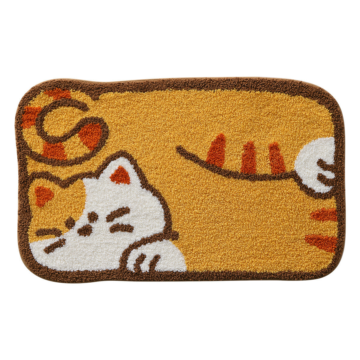 Imitation Cashmere Floor Mat for Home Bathroom Entrance, Soft Absorbent Foot Mat