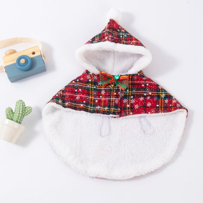 Pet Cat and Dog Hat Headwear Christmas Scarf Cloak Transformation Cloak Christmas Pet Clothes