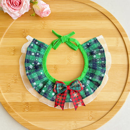 Pet Christmas Scarf, Cat Christmas Hats, Decorative Neck Scarves and Collars For Small and Medium-Sized Dogs