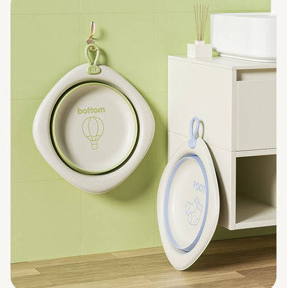 3-Piece Baby Foldable Wash Basin Set – Face, Foot & Bottom Care