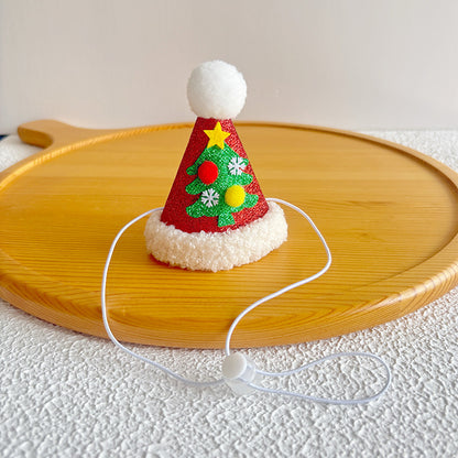 Pet Christmas Hats for Cats and Dogs, Headgear and Woolen Accessories