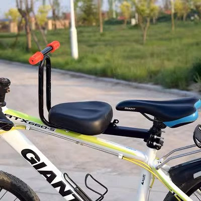 Front Mounted Child Bike Seat with Safety Guard & Footrests