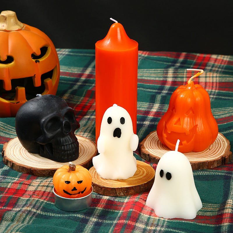 Halloween Ghost Scented Candles, Atmospheric Souvenirs, Holiday Gift Decorations, Smokeless Fragrance Candles