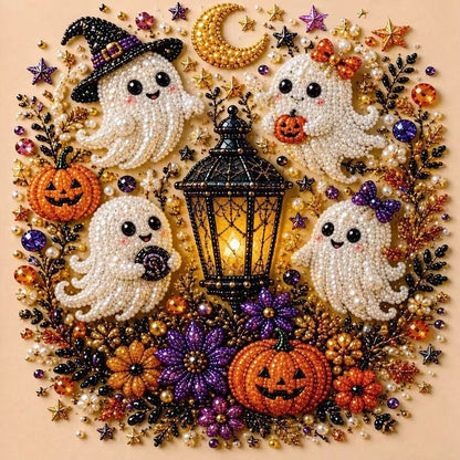 Halloween Pearl Art DIY Kit – Spooky Beaded Painting Craft Set