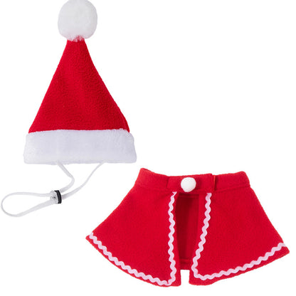 Pet Cat and Dog Hat Headwear Christmas Scarf Cloak Transformation Cloak Christmas Pet Clothes