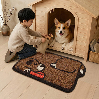 Imitation Cashmere Floor Mat for Home Bathroom Entrance, Soft Absorbent Foot Mat