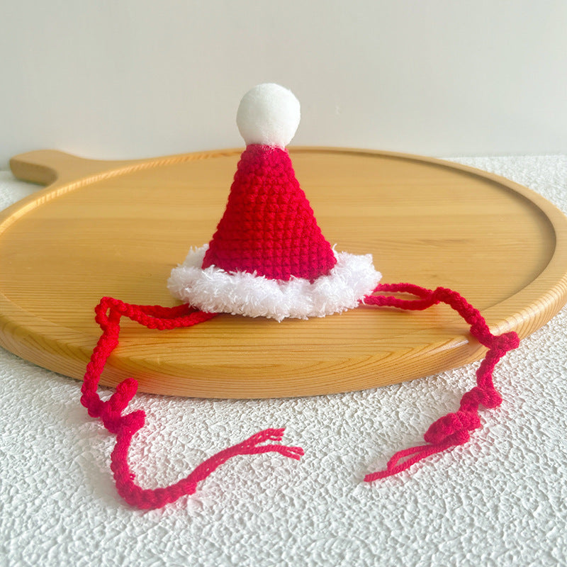 Pet Christmas Hats for Cats and Dogs, Headgear and Woolen Accessories