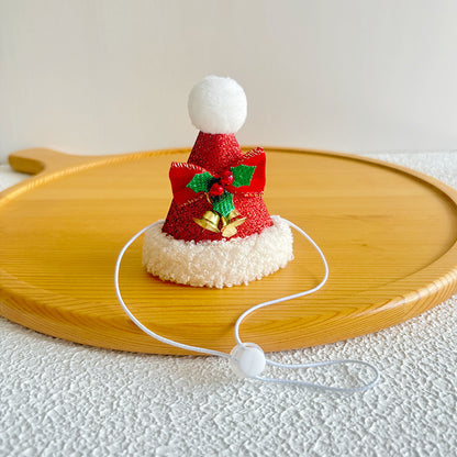 Pet Christmas Hats for Cats and Dogs, Headgear and Woolen Accessories