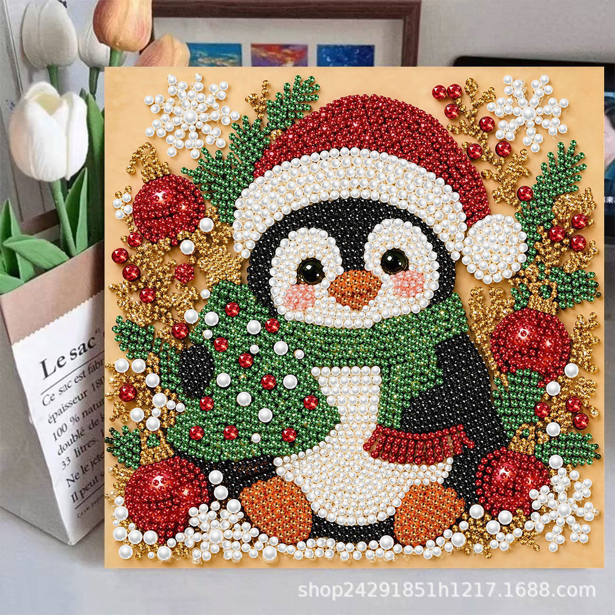 3D Pearl Art DIY Kit – Creative Bead Painting Activity & Wall Decor