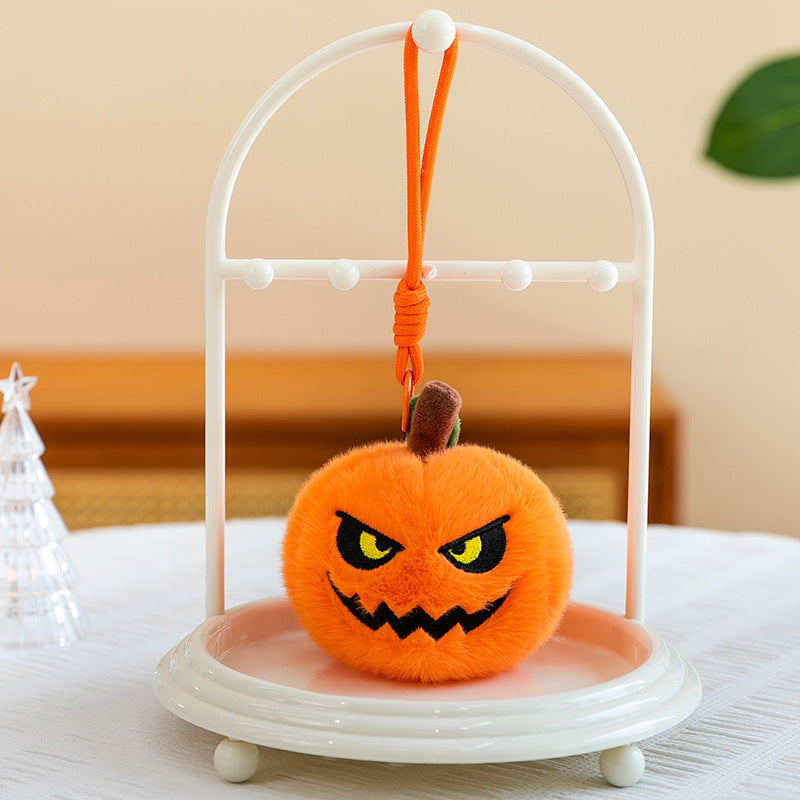 Halloween Pumpkin Plush Toy Pendant Keychain Ghost Pumpkin Doll