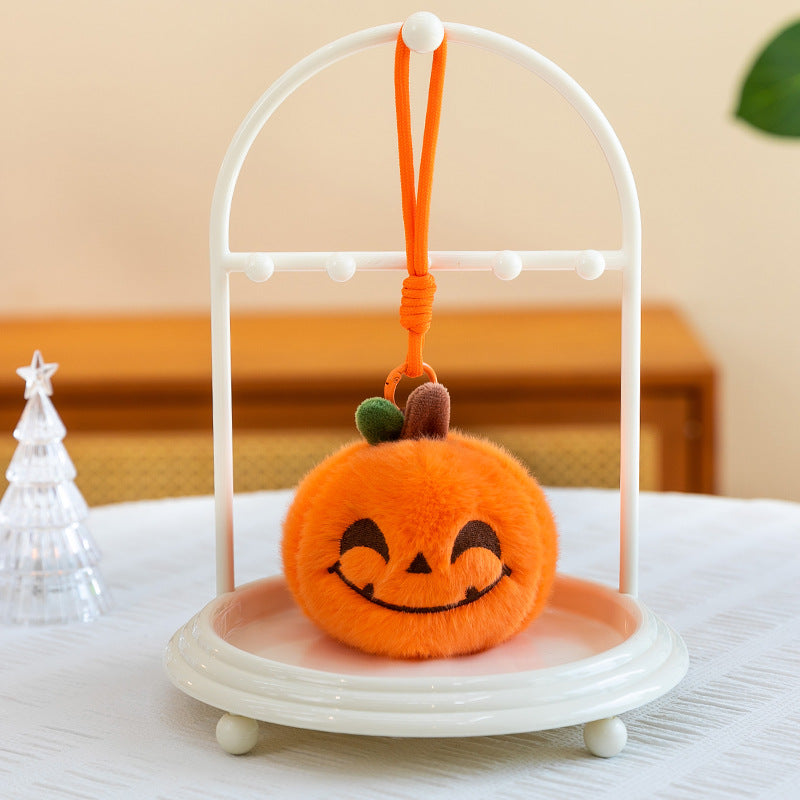 Halloween Pumpkin Plush Toy Pendant Keychain Ghost Pumpkin Doll
