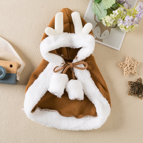 Pet Dog Cat Christmas Clothes Fawn Cape Deer Cape Cape Christmas Dress Elk Cape