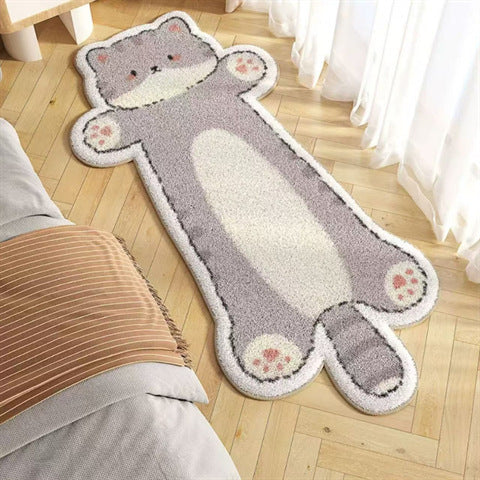 Cat Imitation Cashmere Carpet Bedroom Skin-Friendly Bedside Blanket Bay Window Mat Living Room Carpet