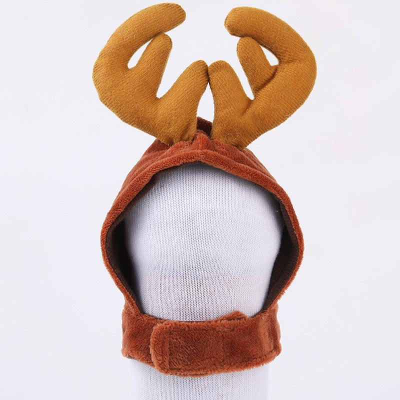 Pet Cat and Dog Hat Headwear Christmas Scarf Cloak Transformation Cloak Christmas Pet Clothes
