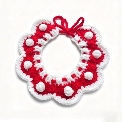 Cat Neck Scarf, Dog Bib, Christmas Knitted Pet Accessories, Collar, Yarn Bow Tie, Dog Drool Bib