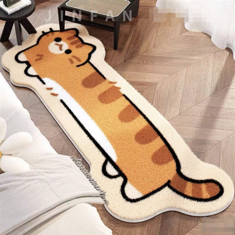 Cat Imitation Cashmere Carpet Bedroom Skin-Friendly Bedside Blanket Bay Window Mat Living Room Carpet