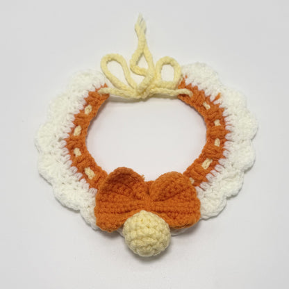 Cat Neck Scarf, Dog Bib, Christmas Knitted Pet Accessories, Collar, Yarn Bow Tie, Dog Drool Bib