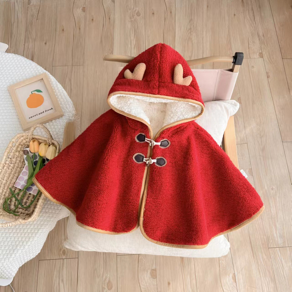 Cute Infant Christmas Cloak – Soft Baby Jumpsuit for Newborns & Toddlers