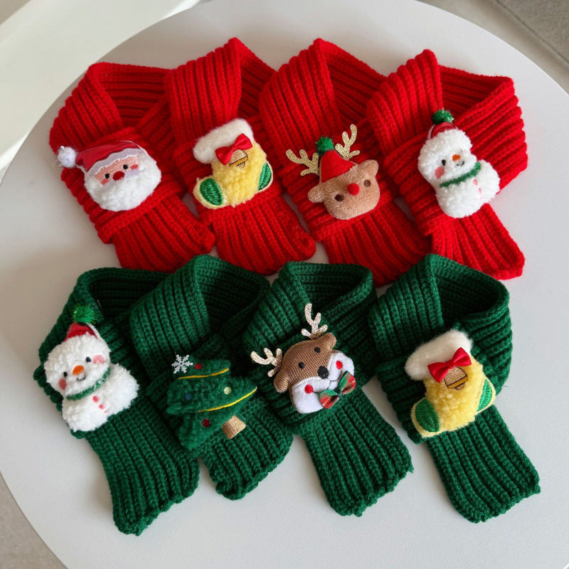 Cat Clothes Scarf Autumn and Winter Decoration Dress up Dog Christmas Cat Kitten Pet Winter Scarf Warm Knitted